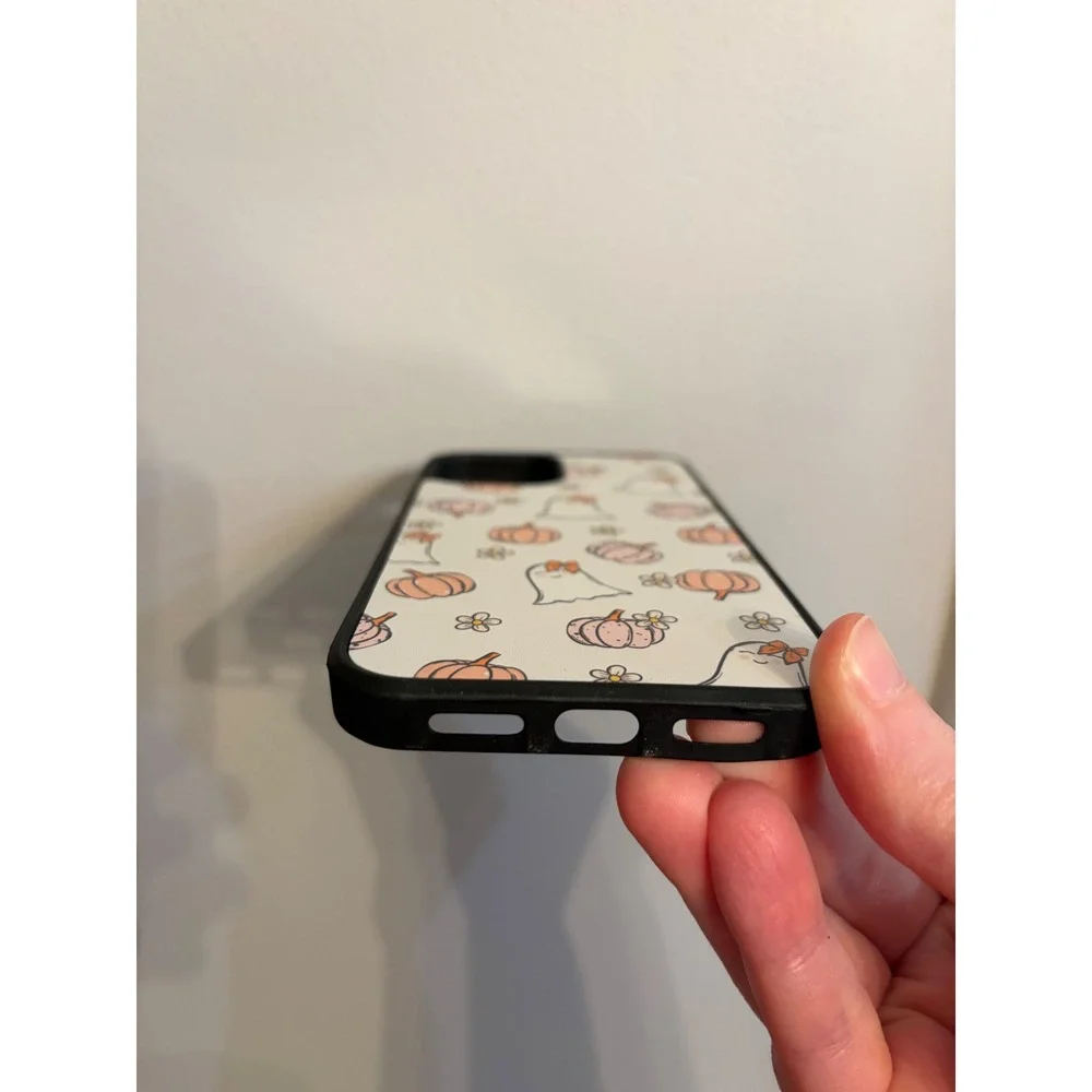 iPhone 12 12 Pro Case Unisex OS White Ghost Pumpkin Halloween Fall Accessory